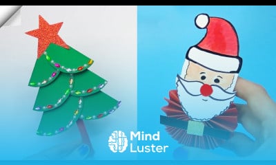 10 DIY christmas Easy paper crafts 5 minute crafts christmas Moving christmas toys