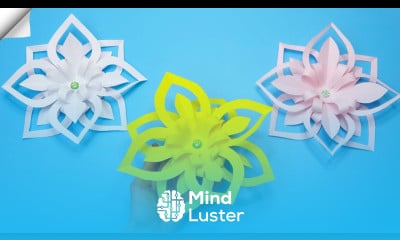 3D Paper Snowflakes Easy christmas paper crafts How to Make Snowflakes out of Paper