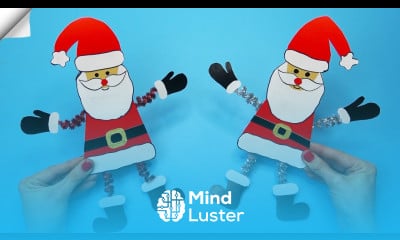 Moving christmas toys How to make paper santa claus Christmas paper crafts 2022