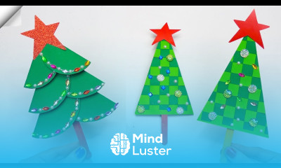 4 easy way of making christmas tree Christmas tree paper crafts 2022