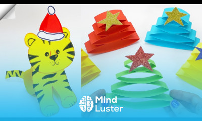 5 DIY christmas Easy paper crafts 5 minute crafts christmas Moving christmas toys