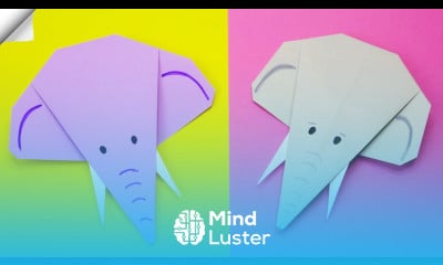 Origami elephant Easy paper crafts