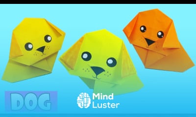 Origami DOG easy DIY paper crafts Paper toy dog