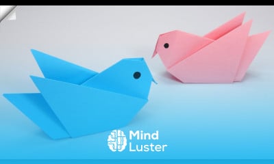 Easy paper birds DIY paper toys