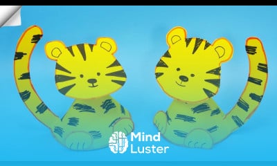 Symbol 2022 tiger Paper crafts idea Moving paper tiger