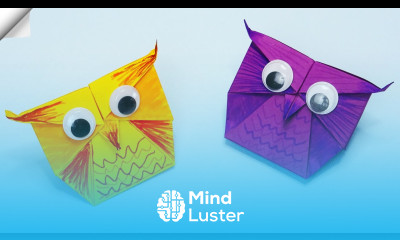 Easy paper toys How to make a paper OWL