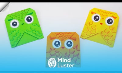 How to make a paper OWL Easy origami owl Easy paper toys