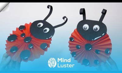 Cute easy Paper Ladybug Moving paper toys Paper crafts