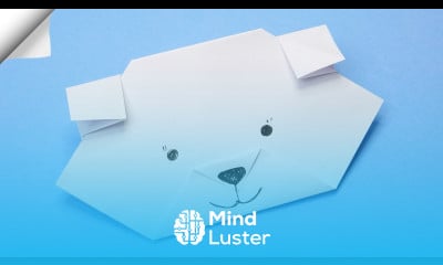 Paper bear Origami bear face Easy paper crafts