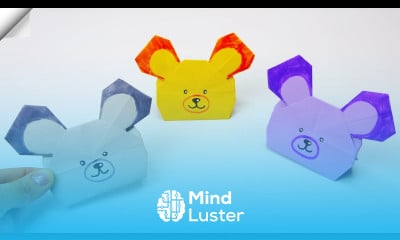 Paper bear Origami bear face