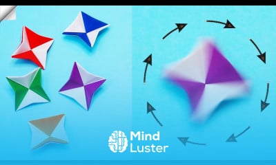 Spinning top from paper Paper toy antistress Moving PAPER TOYS