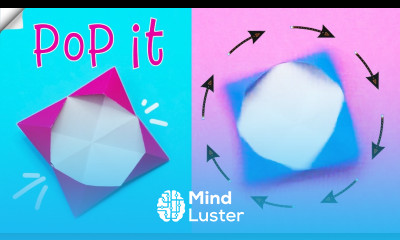 Spinning top pop it Paper toy antistress DIY fidget paper toys