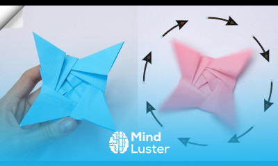 Spinning top from 1 sheet of paper Paper toy antistress DIY crafts easy