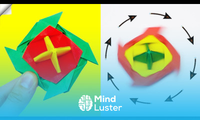 Amazing long spinning Spinning top from paper Paper toy antistress