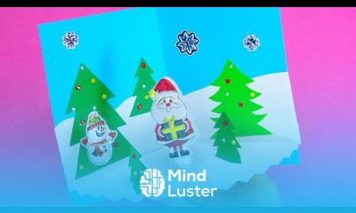 3D Christmas Pop Up Card How to make a 3D Pop Up Christmas Greeting Card DIY Tutorial