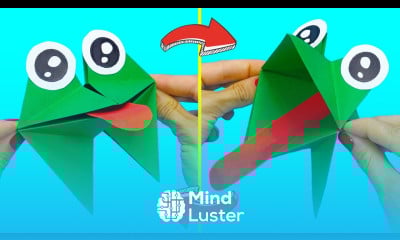 Crazy Frog Croaking frog Paper toy antistress DIY fidget paper toys