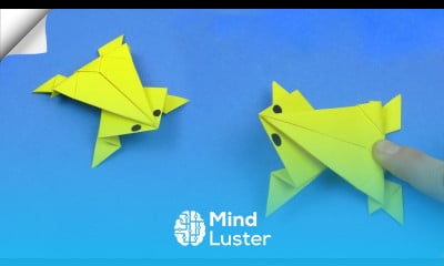DIY crafts easy Paper toy Jumping frog