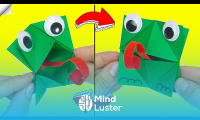 Crazy Frog Croaking frog Paper toy antistress DIY fidget paper toys