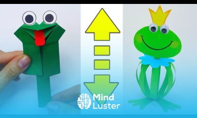 6 easy ways to make a paper FROG Moving paper toys