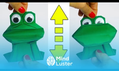 Croaking frog Crazy Frog Moving paper TOYS Easy paper crafts