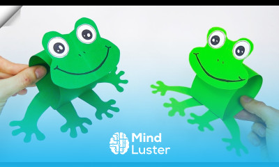 Paper frog Easy paper crafts How to make paper toys