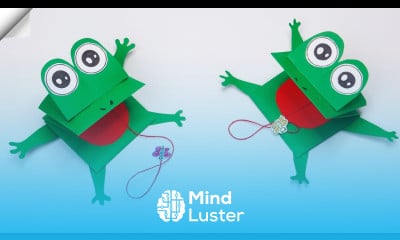 Crazy paper Frog Moving paper TOYS Easy paper crafts