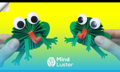 Crazy Frog Moving paper TOYS How to make paper frog