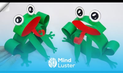 Moving paper frog Easy paper crafts