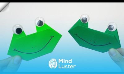 Easy origami frog Paper frog face