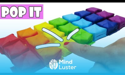 Origami POP IT Paper toy antistress DIY fidget toys pop it