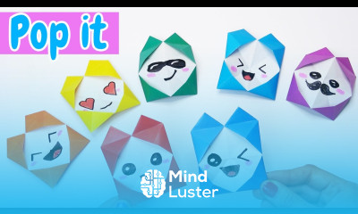 DIY fidget toys pop it origami POP IT Paper toy antistress