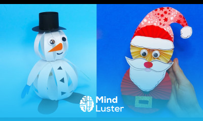 5 DIY christmas Easy paper crafts 5 minute crafts christmas