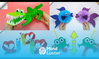 6 Moving paper toys Easy paper crafts