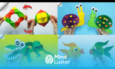 6 Moving paper toys Easy paper crafts ideas