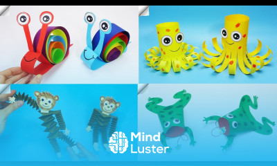 6 Moving paper toys Easy paper crafts ideas DIY paper crafts