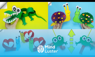 12 Moving paper toys Easy paper crafts ideas