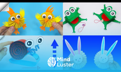 6 Moving paper toys Easy paper crafts