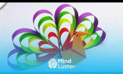 Easy paper crafts Paper toy Peacock