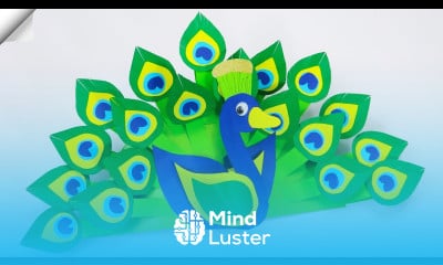 3D Paper peacock How to make a peacock with paper