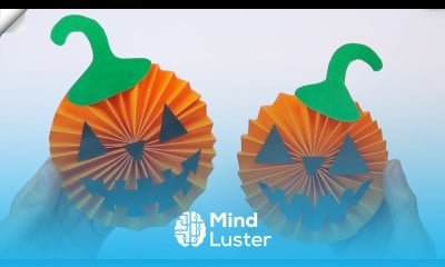 How to make Halloween Pumpkin Halloween paper craft ideas