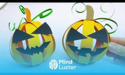 How to make Halloween Pumpkin Halloween paper craft ideas Pumpkin paper balls