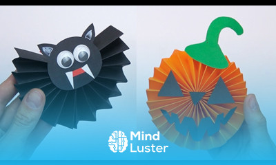 4 craft ideas Moving PAPER TOYS Halloween craft ideas