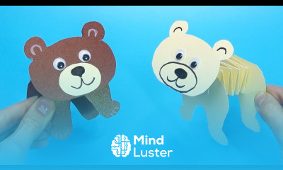 DIY christmas How to make paper bear Easy paper crafts