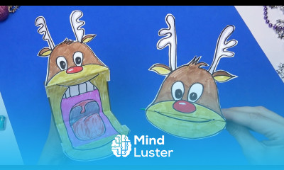 DIY christmas Moving PAPER TOYS DIY christmas deer