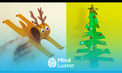 4 DIY christmas Easy paper crafts 5 minute crafts christmas