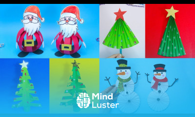 14 DIY christmas Easy paper crafts 5 minute crafts christmas