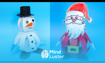 38 DIY christmas Easy paper crafts 5 minute crafts christmas