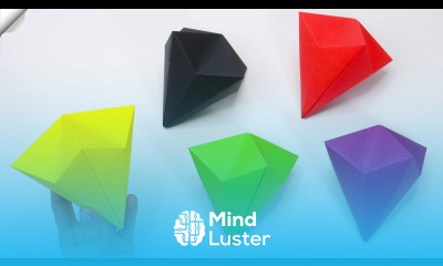 How to make paper diamond Easy paper crafts