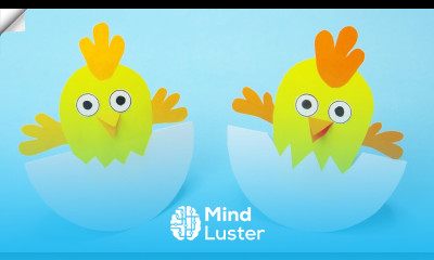 How to Make a Paper Chick Easter paper Crafts Easy paper crafts