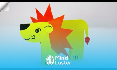 DIY Paper LION Easy Moving paper TOYS